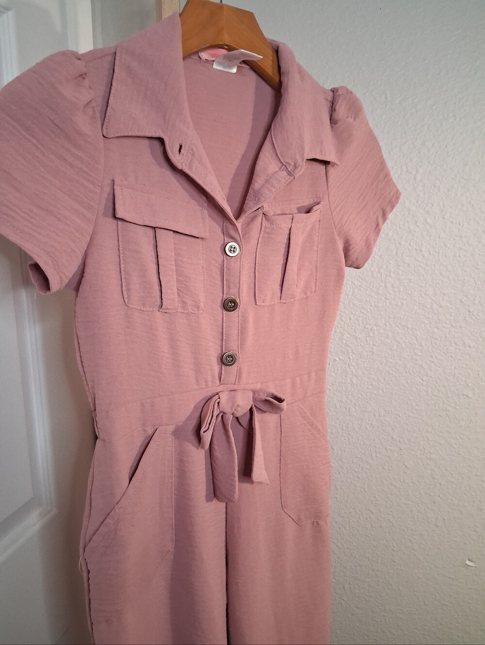 2 Hip Girls Mauve Pink Jumpsuit Size 10